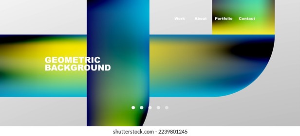 Minimal geometric abstract background. Circle and line design. Trendy techno business template for wallpaper, banner, background or landing