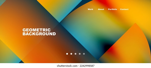 Fondo abstracto geométrico mínimo. Diseño de círculo y línea. Plantilla de negocios de moda para tecno para papel de pared, banner, fondo o aterrizaje