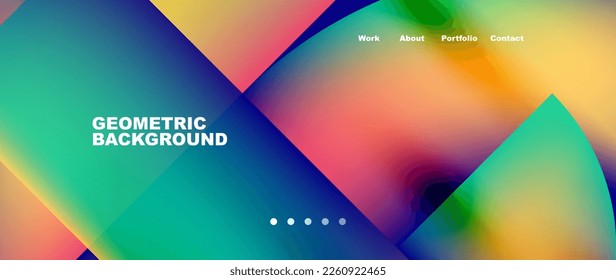 Minimal geometric abstract background. Circle and line design. Trendy techno business template for wallpaper, banner, background or landing