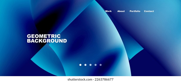 Minimal geometric abstract background. Circle and line design. Trendy techno business template for wallpaper, banner, background or landing