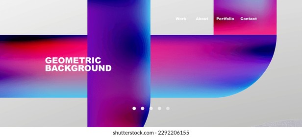 Minimal geometric abstract background. Circle and line design. Trendy techno business template for wallpaper, banner, background or landing