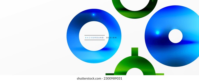 Fondo abstracto geométrico mínimo. Diseño de formas redondeadas, de líneas y de círculo. Plantilla de negocios de moda para tecno para papel de pared, banner, fondo o aterrizaje