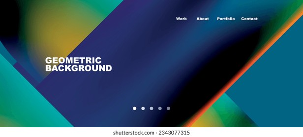 Fondo abstracto geométrico mínimo. Diseño de círculo y línea. Plantilla de negocios de moda para tecno para papel de pared, banner, fondo o aterrizaje