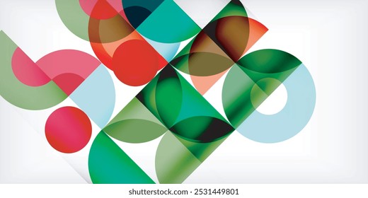 Fondo abstracto geométrico mínimo. Diseño cuadrado y triángulo de círculo. Plantilla de negocios techno de moda para Fondo de pantalla, Anuncio, fondo o aterrizaje
