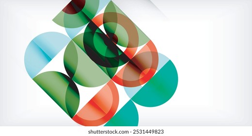 Fondo abstracto geométrico mínimo. Diseño cuadrado y triángulo de círculo. Plantilla de negocios techno de moda para Fondo de pantalla, Anuncio, fondo o aterrizaje