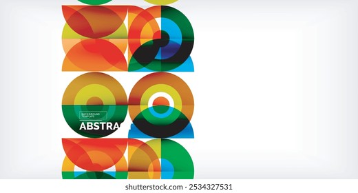 Fondo abstracto geométrico mínimo. Diseño cuadrado y triángulo de círculo. Plantilla de negocios techno de moda para Fondo de pantalla, Anuncio, fondo o aterrizaje