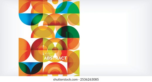 Fundo abstrato geométrico mínimo. Círculo quadrado e design triângulo. Modelo de negócios da moda techno para papel de parede, banner, fundo ou pouso