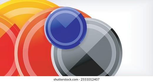 Fondo abstracto geométrico mínimo. Diseño de triángulo circular