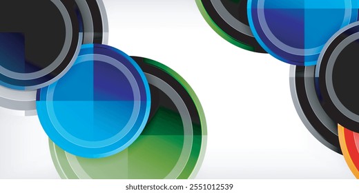 Fundo abstrato geométrico mínimo. Design de triângulo circular