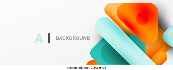 Minimaler geometrischer abstrakter Hintergrund. Farbige geometrische Blöcke. Linien, Quadrate und Dreiecksrahmen