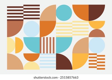 Minimale geometrische abstrakte Hintergrund bunte Vorlage.