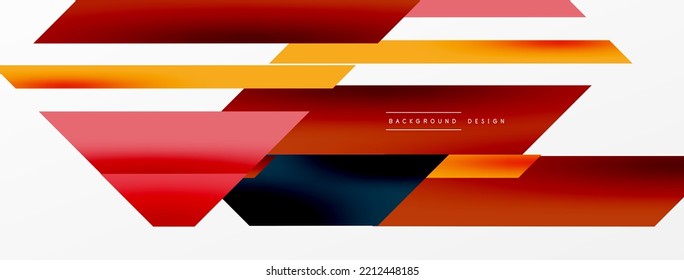 Minimal geometric abstract background. Dynamic 3d lines composition. Trendy techno business template for wallpaper, banner, background or landing