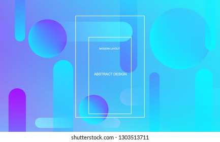 Minimal geometric abstract background. Futuristic gradient shapes design. Creative illustration ideal for cover, poster, web and social media. Vector eps10.