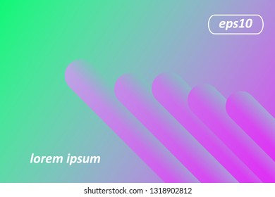 Minimal geometric abstract background. Futuristic gradient shapes design. Creative illustration ideal for cover, poster, web and social media. Vector eps10.