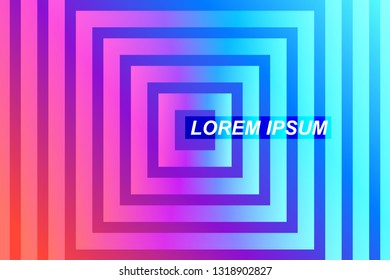 Minimal geometric abstract background. Futuristic gradient shapes design. Creative illustration ideal for cover, poster, web and social media. Vector eps10.