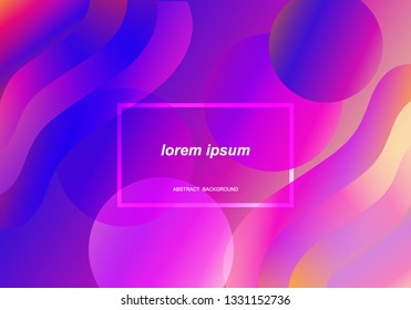 Minimal geometric abstract background. Futuristic gradient shapes design. Creative illustration ideal for cover, poster, web and social media. Vector eps10.