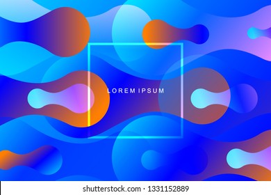 Minimal geometric abstract background. Futuristic gradient shapes design. Creative illustration ideal for cover, poster, web and social media. Vector eps10.