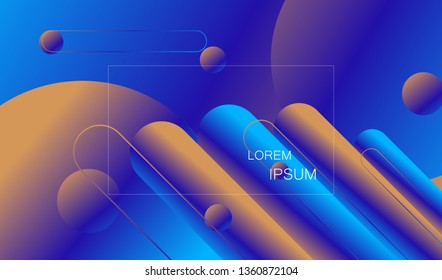 
Minimal geometric abstract background. Futuristic gradient shapes design. Creative illustration ideal for cover, poster, web and social media. Vector eps10.
