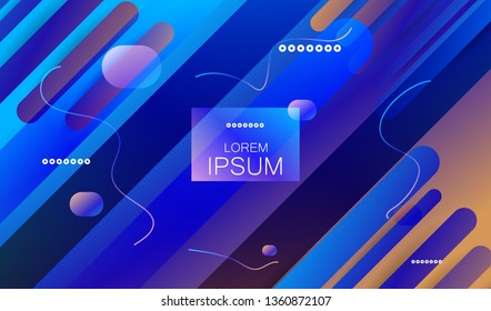 Minimal geometric abstract background. Futuristic gradient shapes design. Creative illustration ideal for cover, poster, web and social media. Vector eps10.