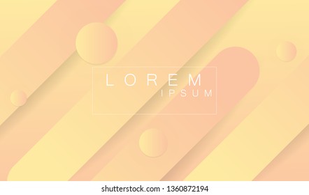 Minimal geometric abstract background. Futuristic gradient shapes design. Creative illustration ideal for cover, poster, web and social media. Vector eps10.