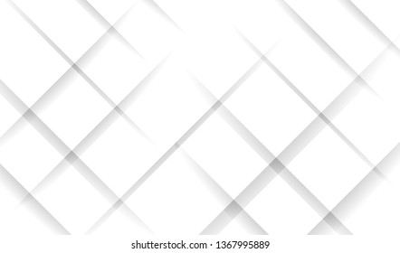 Minimal geometric abstract background. Futuristic white and grey lines design. Creative illustration ideal for cover, poster, web and social media. Vector eps10.