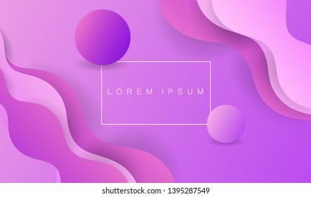 Minimal geometric abstract background. Futuristic gradient shapes design. Creative illustration ideal for cover, poster, web and social media. Vector eps10.