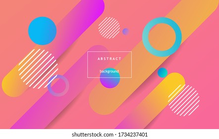 Minimal geometric abstract background. Futuristic gradient shapes design. Creative illustration ideal for cover, poster, web and social media. Vector eps10.