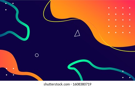 Minimal geometric abstract background with gradient colors