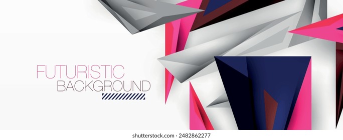 Fondo abstracto geométrico mínimo. Diseño de triángulo bajo polidinámico. Plantilla de negocios techno de moda para Fondo de pantalla, Anuncio, fondo o aterrizaje
