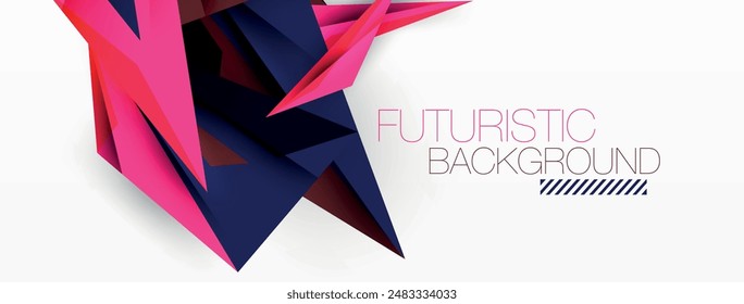 Fondo abstracto geométrico mínimo. Diseño de triángulo bajo polidinámico. Plantilla de negocios techno de moda para Fondo de pantalla, Anuncio, fondo o aterrizaje
