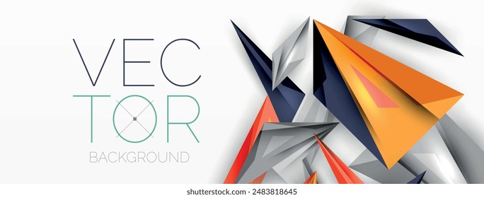 Fondo abstracto geométrico mínimo. Diseño de triángulo bajo polidinámico. Plantilla de negocios techno de moda para Fondo de pantalla, Anuncio, fondo o aterrizaje
