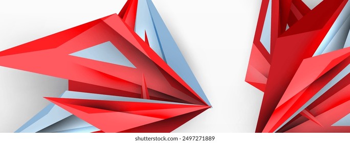 Fondo abstracto geométrico mínimo. Diseño de triángulo dinámico de polietileno bajo. Plantilla de negocios techno de moda para Fondo de pantalla, Anuncio, fondo o aterrizaje