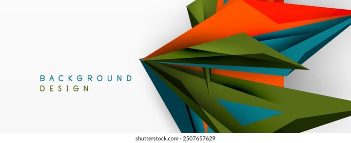 Fondo abstracto geométrico mínimo. Diseño de triángulo dinámico de polietileno bajo. Plantilla de negocios techno de moda para Fondo de pantalla, Anuncio, fondo o aterrizaje