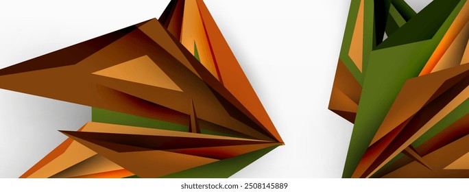 Minimal geometric abstract background. Low poly dynamic triangle design. Trendy techno business template for wallpaper, banner, background or landing