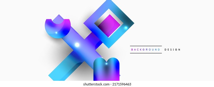 Fondo abstracto geométrico mínimo. Fondo de composición de formas primitivas. Plantilla de negocios de moda para tecno para papel de pared, banner, fondo o aterrizaje