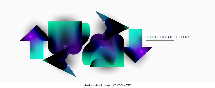Fondo abstracto geométrico mínimo. Fondo de composición de formas primitivas. Plantilla de negocios de moda para tecno para papel de pared, banner, fondo o aterrizaje