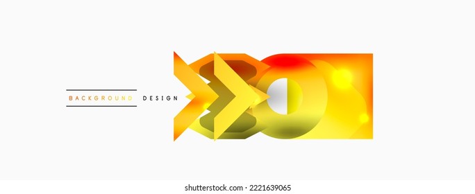 Fondo abstracto geométrico mínimo. Fondo de composición de formas primitivas. Plantilla de negocios de moda para tecno para papel de pared, banner, fondo o aterrizaje