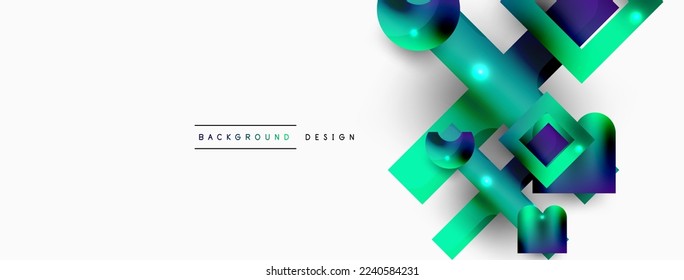 Fondo abstracto geométrico mínimo. Fondo de composición de formas primitivas. Plantilla de negocios de moda para tecno para papel de pared, banner, fondo o aterrizaje