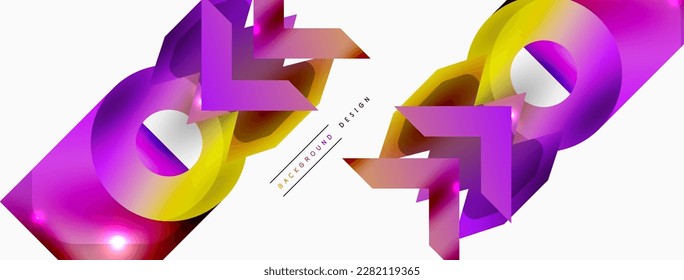 Fondo abstracto geométrico mínimo. Fondo de composición de formas primitivas. Plantilla de negocios de moda para tecno para papel de pared, banner, fondo o aterrizaje