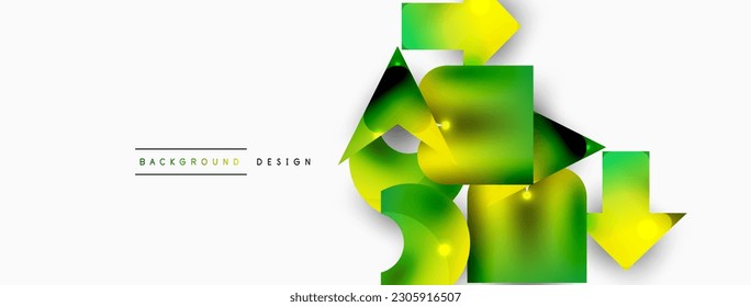 Minimaler geometrischer abstrakter Hintergrund. Der Hintergrund für die Komposition von primitiven Formen. Trendy Techno Business Template für Tapete, Banner, Hintergrund oder Landung