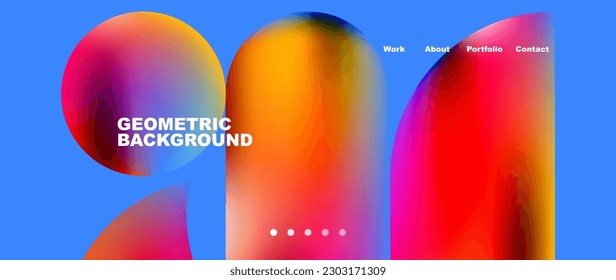 Minimal geometric abstract background, vector illustration for wallpaper banner background or landing page