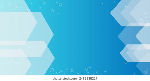 Minimal geometric Abstract blue color background. Dynamic shapes composition. Vector illustration.Eps10 vector
