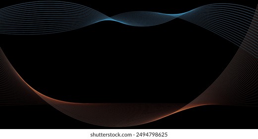 Minimal geometric Abstract blue color background. Dynamic shapes composition. Vector illustration.Eps10