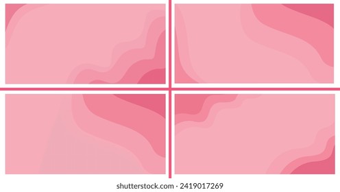 Minimal geometric Abstract red wave background. Dynamic shapes composition. Modern template design for covers, brochures, web and banners design