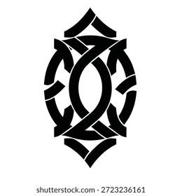 Logotipo de lanterna árabe geométrico mínimo inspirado em padrões de tecelagem tradicionais, projetado em silhueta preta em negrito com um estilo vetorial plano limpo para a marca islâmica moderna e os visuais do Ramadã