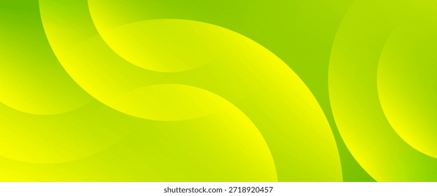 Fondo geométrico mínimo. fondo verde degradado abstracto. Elegante composición de Formas dinámicas. fondo verde circular.