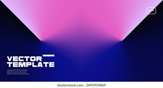 Minimal geometric background with abstract gradients. Vector illustration.