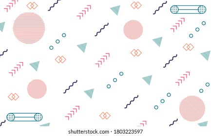 minimal geometric background, abstract background, memphis design, vector