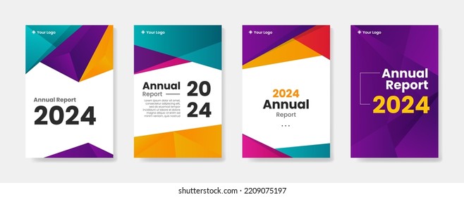 Minimal geometric background for annual report design