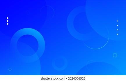 Minimal geometric background. Blue elements with fluid gradient. Dynamic shapes composition. Eps10 vector